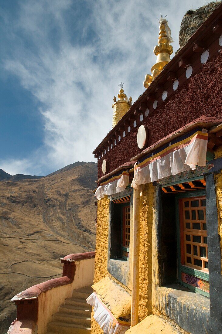 Drak Yerpa hermitage and meditation caves, Tibet