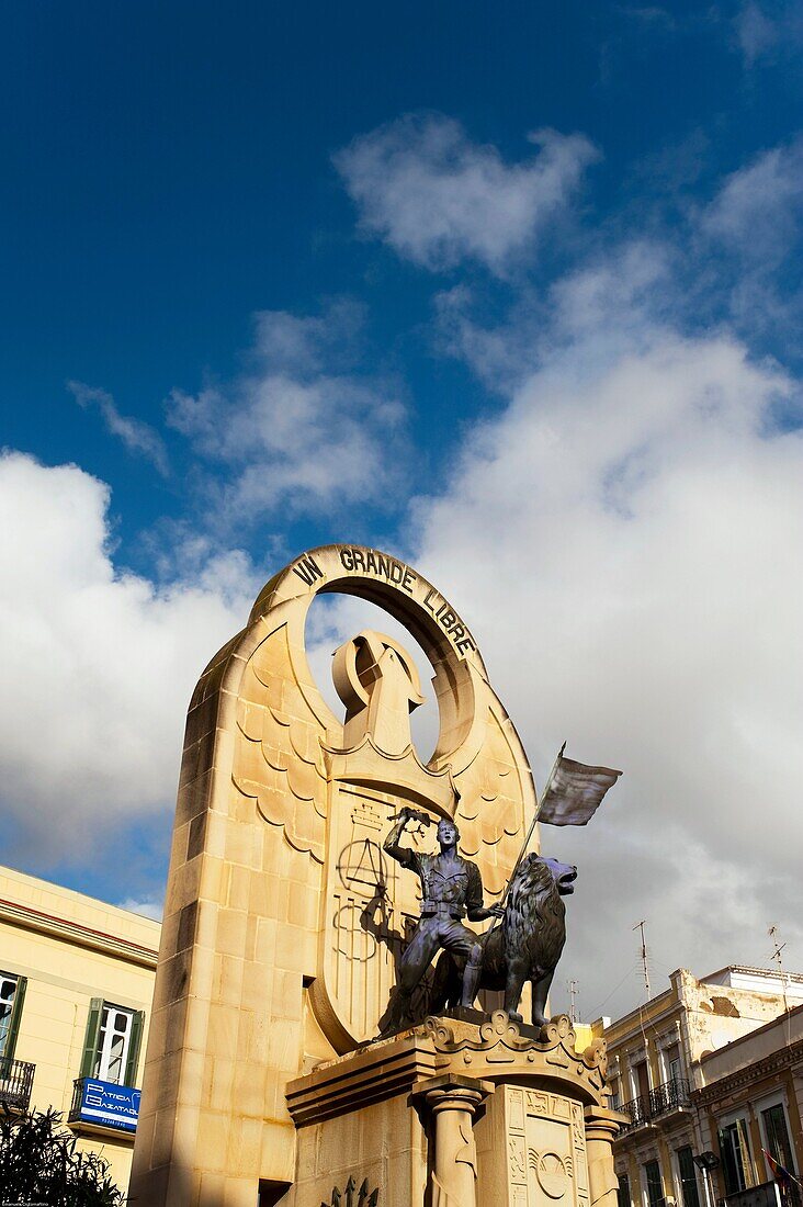 Monument to Spain from Franco dictatorship, Melilla, Spain, Europe