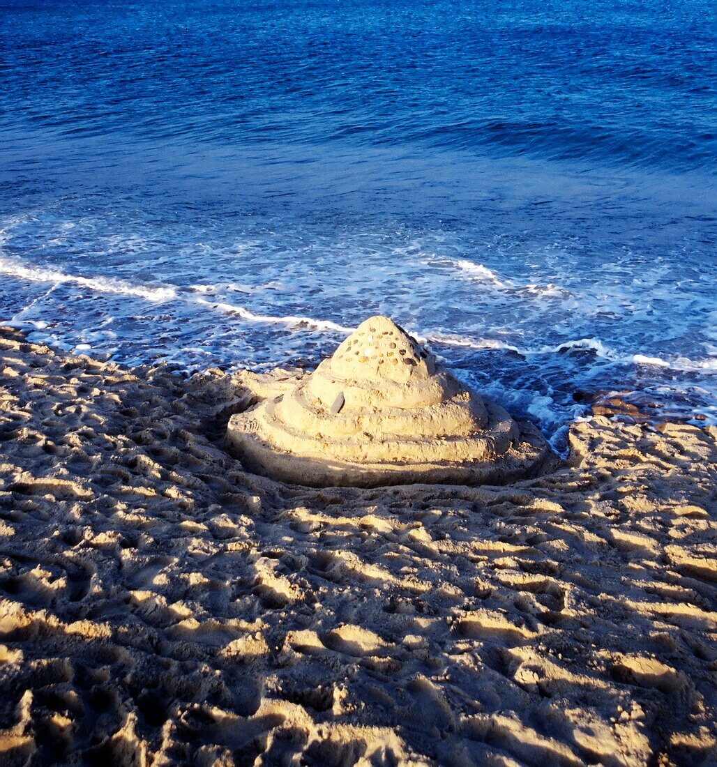 Sandcastle on Nauset Beach, Cape Cod National Seashore, Orleans, MA