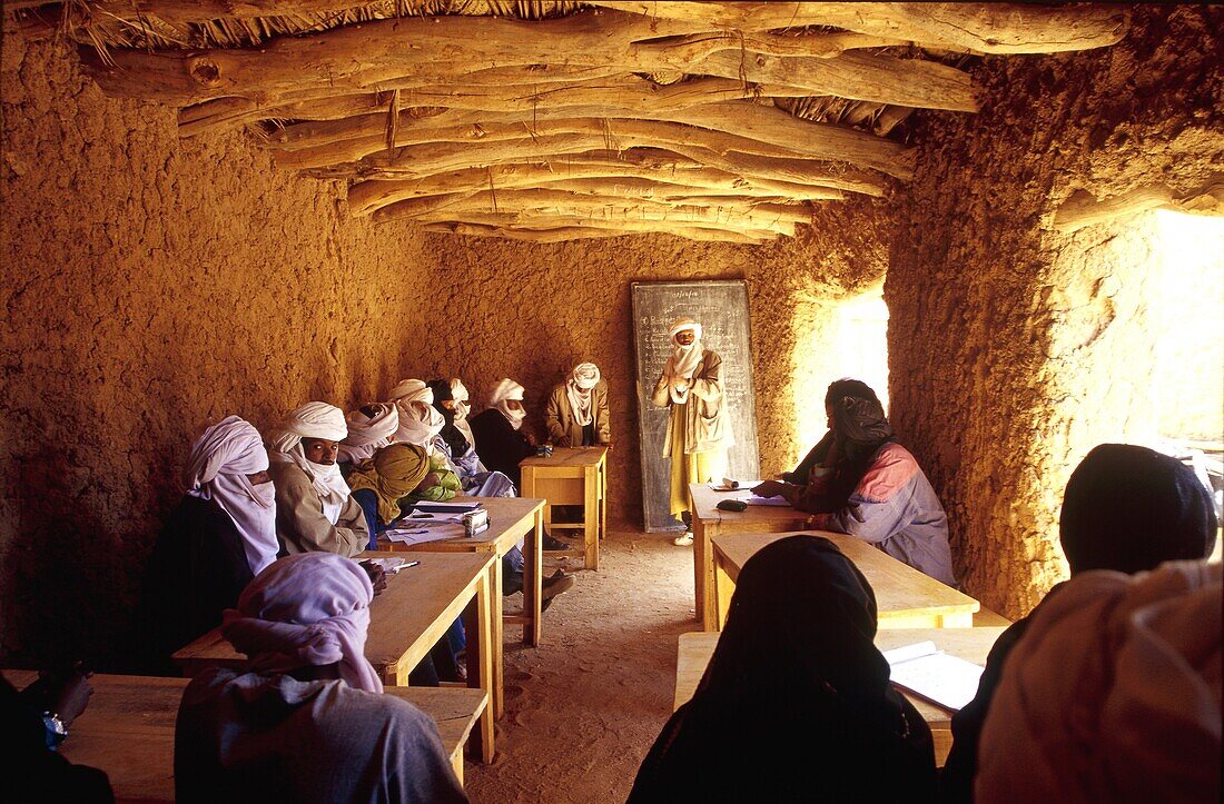 town council meeting of Timia, Aïr village, Niger, West Africa