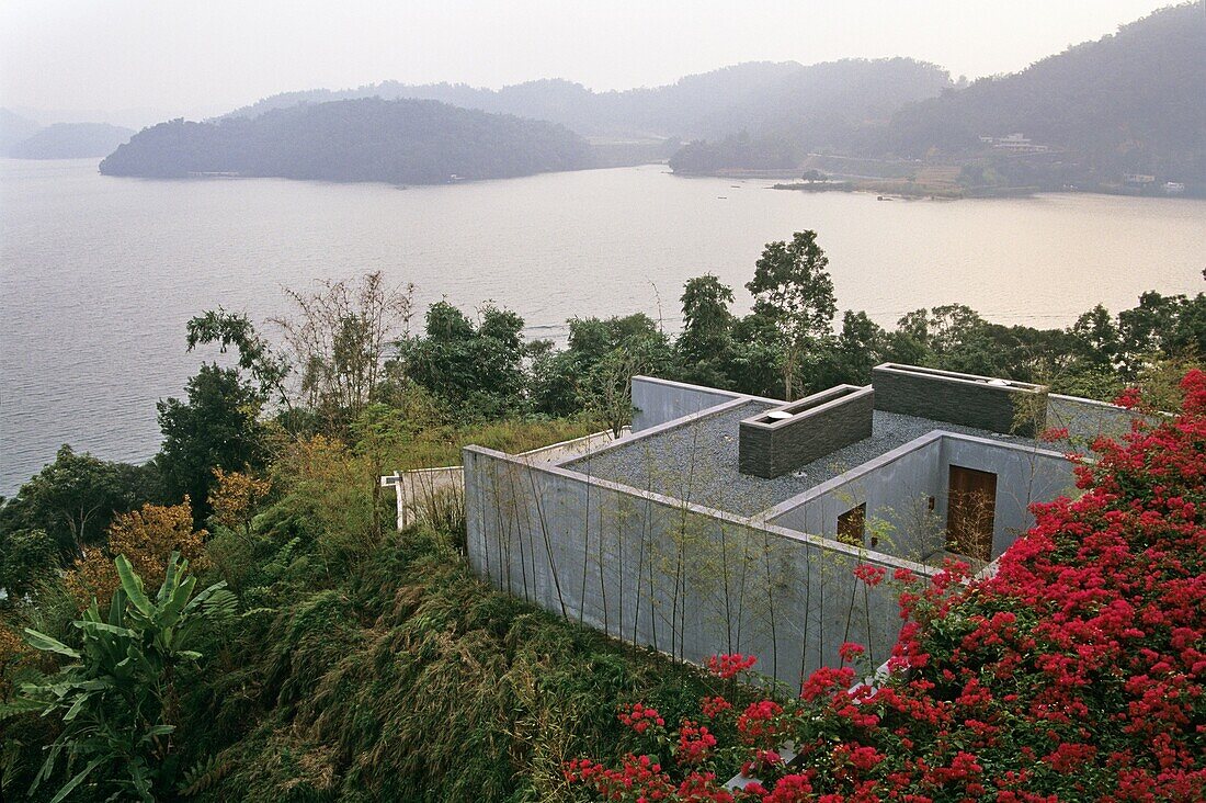 The Lalu, Luxushotel an den Ufern des Sonne-Mond-Sees in der Region Nantou, Taiwan, Republik China, Ostasien