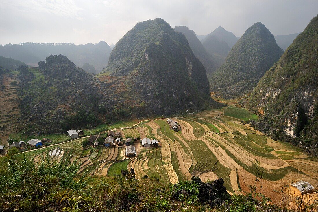 Sa Phyn Tal, Dong Van Gebiet, Ha Giang Provinz, Nordvietnam, Südostasien