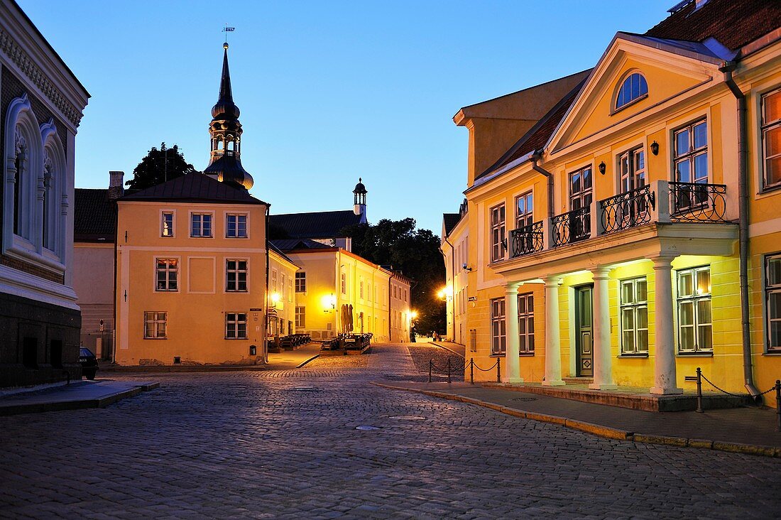 Piiskopi Straße hinter der A. Nevski Kathedrale, Toompea Gebiet, Tallinn, Estland, Nordeuropa