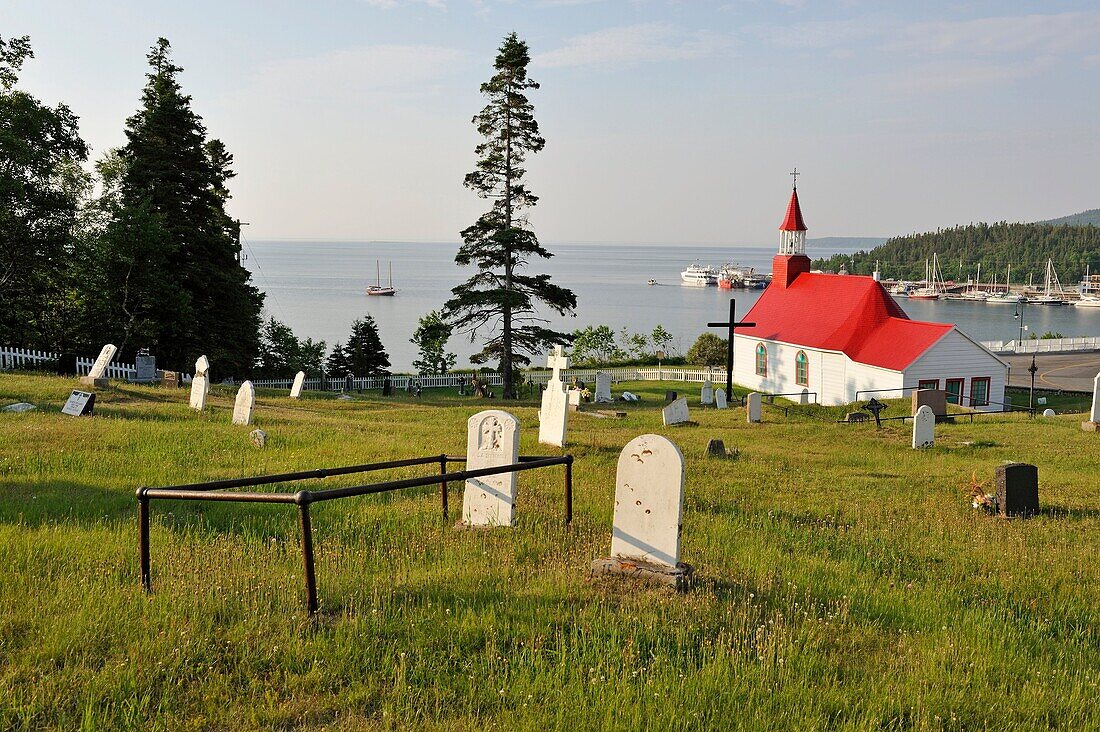 Kapelle von Tadoussac am Sankt-Lorenz-Strom, Region Cote-Nord, Provinz Québec, Kanada, Nordamerika