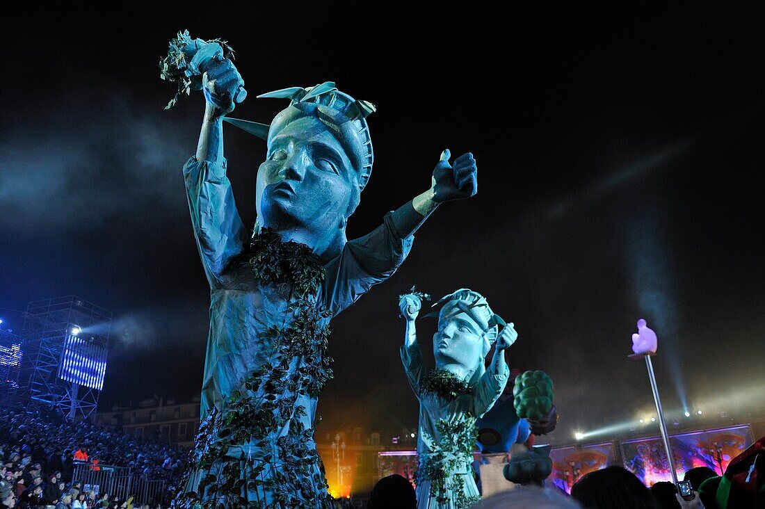 Karneval von Nizza, Nizza, Côte d'Azur, Alpes-Maritimes-Meeresalpen, Frankreich