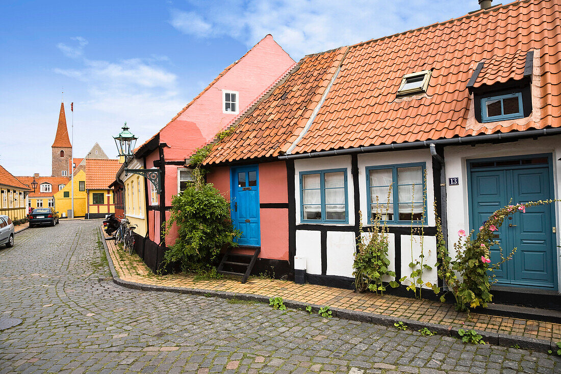 Half-timbered houses, Ronne, Bornholm, Denmark