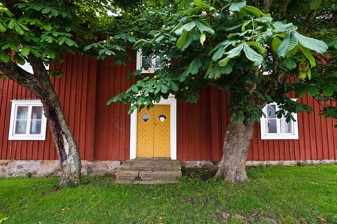 Typical swedish house in Pataholm, Smaland, South Sweden, Scandinavia, Europe