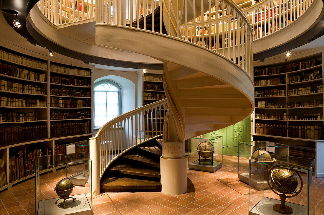 Book tower of the Duchess Anna Amalia Library, Weimar, Thuringia, Germany, Europe