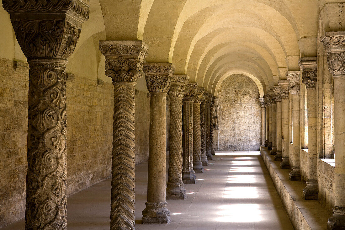 Cloister at the monastery church in Königslutter, Lower Saxony, Germany, Europe
