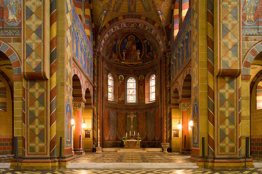 Interior view of the monastery church in Königslutter, Lower Saxony, Germany, Europe