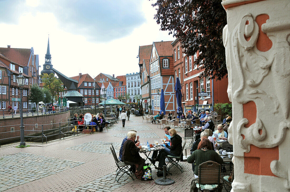 Am alten Hafen, Stade, Nordseeküste, Niedersachsen, Deutschland