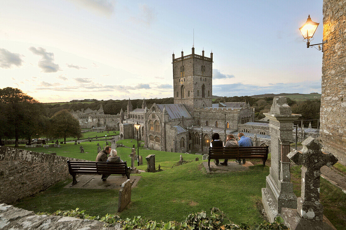 Kathedrale von St Davids, Pembrokeshire, Wales, Großbritannien