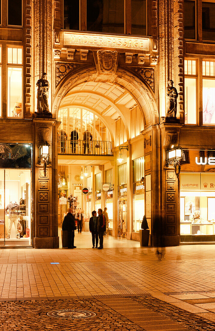 Maedler Arcade, Architect Theodor Kösser, Grimmaische Street, Leipzig, Saxony, Germany