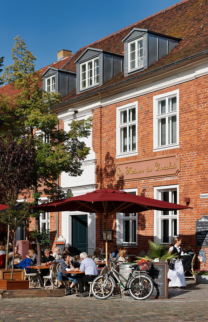 Café La Maison du Chocolat, Benkertstrasse, Hollaendisches Viertel, Potsdam, Brandenburg, Deutschland