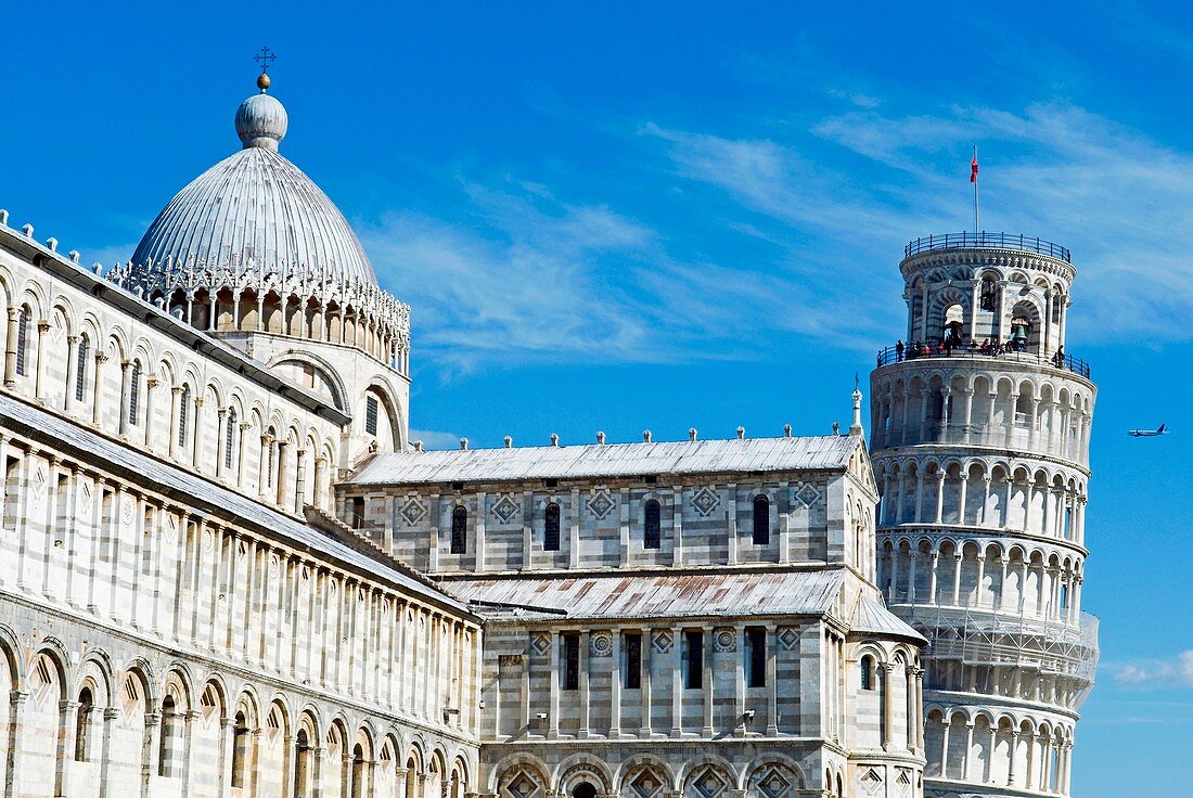 Cathedral and Leaning Tower of Pisa, Piazza dei Miracoli, UNESCO World Heritage Site, Pisa, Tuscany, Italy