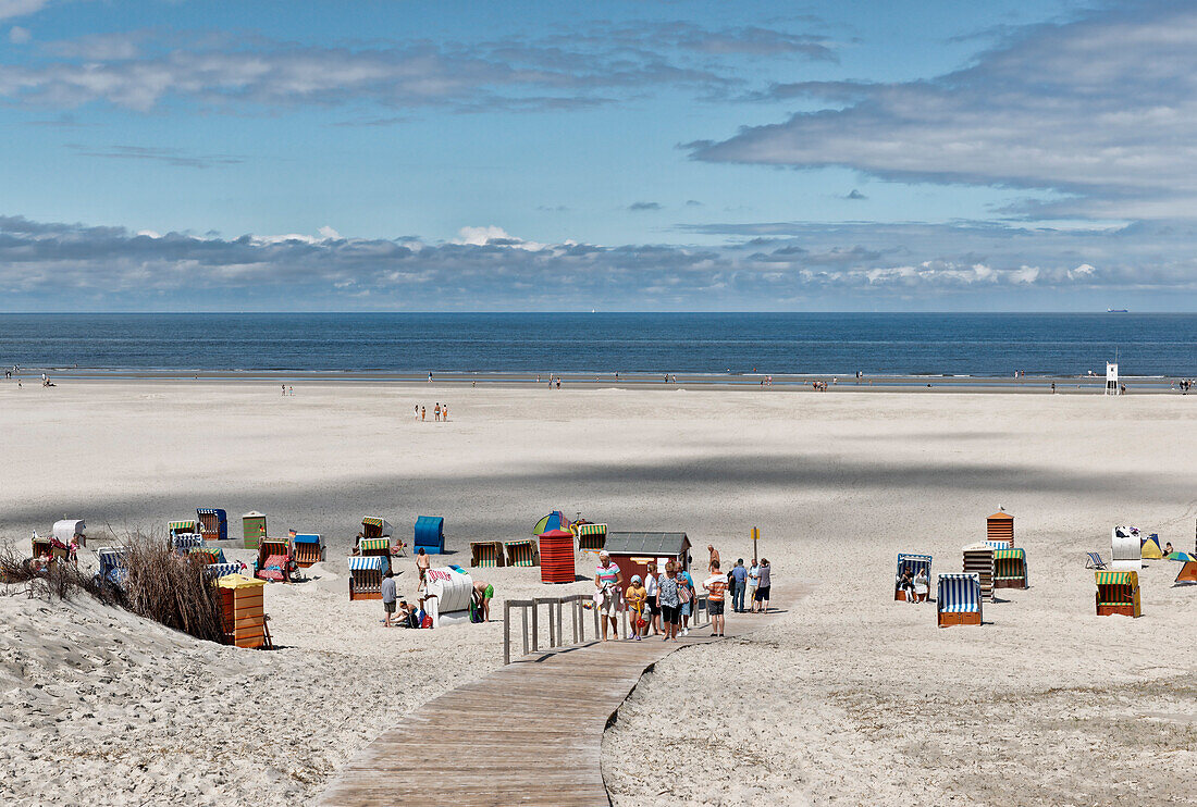 Main Beach, North Sea Island Juist, East Frisia, Lower Saxony, Germany