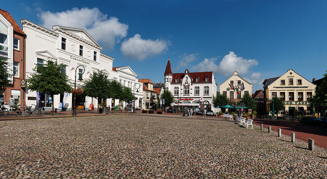 Old Market, Jever, East Frisia, Lower Saxony, Germany
