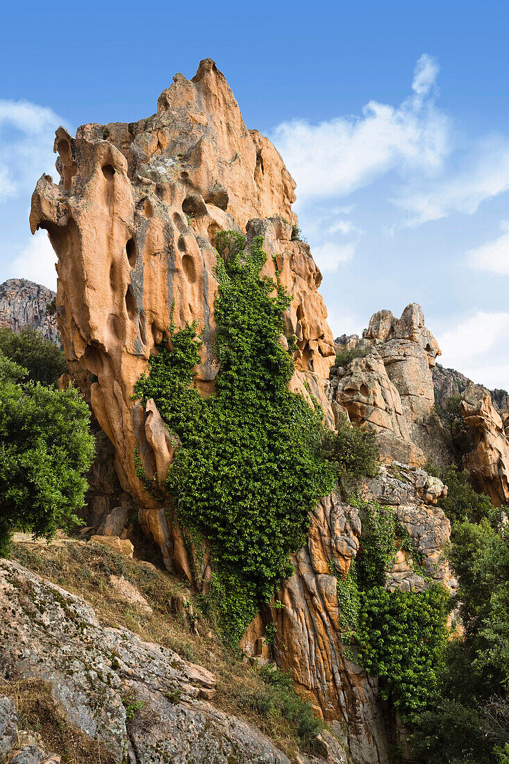 Rock formation, Calanques de Piana, Piana, Corsica, France