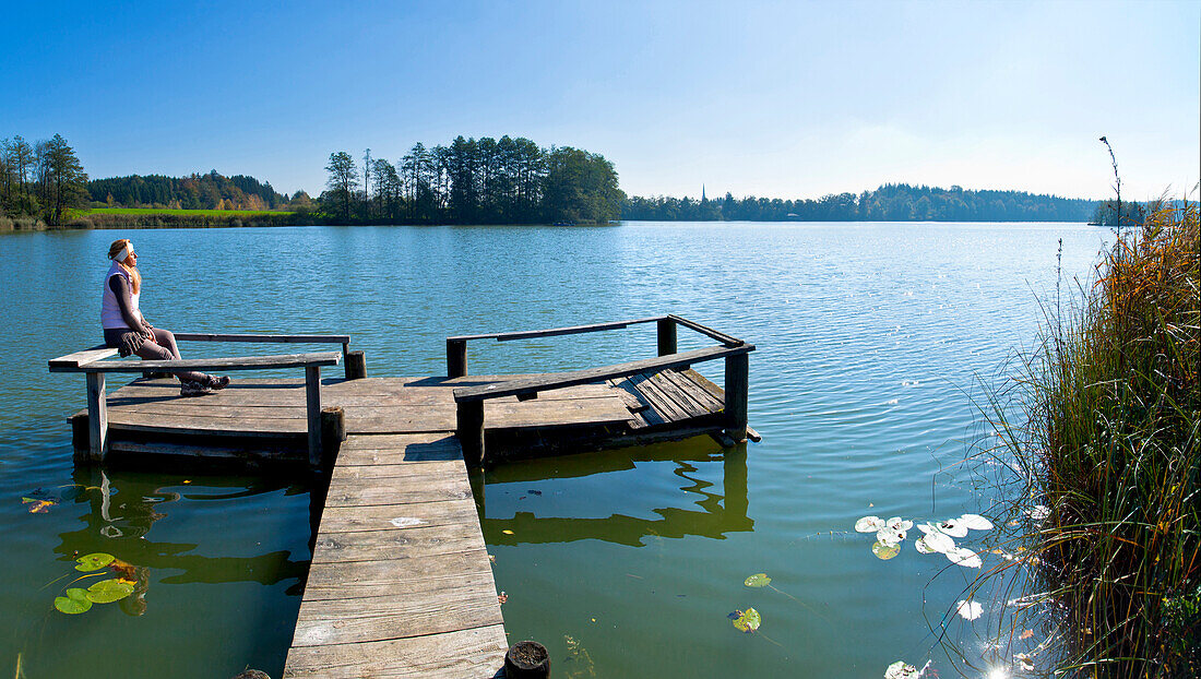 Eggstätter Seenplatte, Naturschutzgebiet, Chiemgau, Oberbayern, Bayern, Deutschland