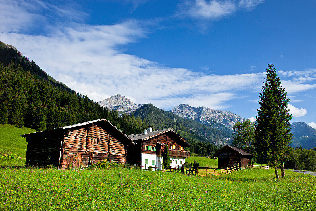 Wooden farmhouse near Kleinrl, Salzburg Land, Austria