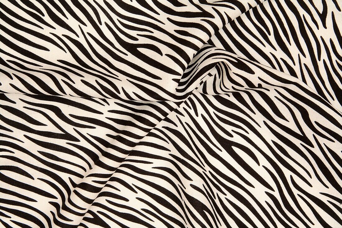 Zebra striped fabric