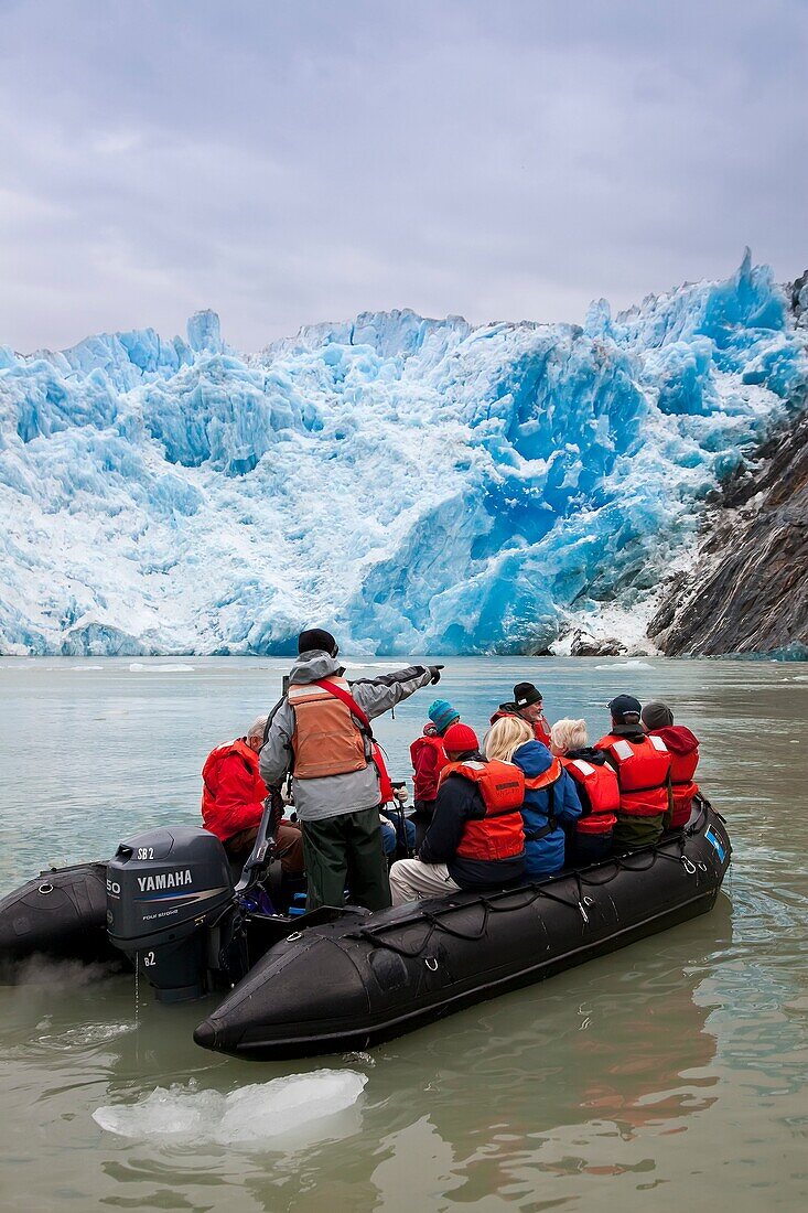 South Sawyer Glacier in Tracy Arm - Fords Terror Wilderness area in Southeast Alaska, USA