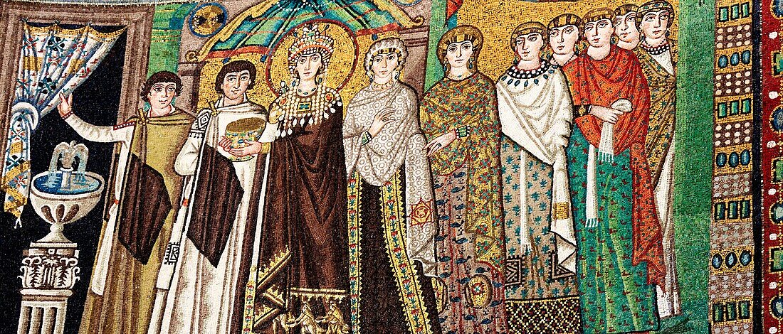 Mosaic in San Vitale, UNESCO World Heritage site, Ravenna, Emilia-Romagna, Italy