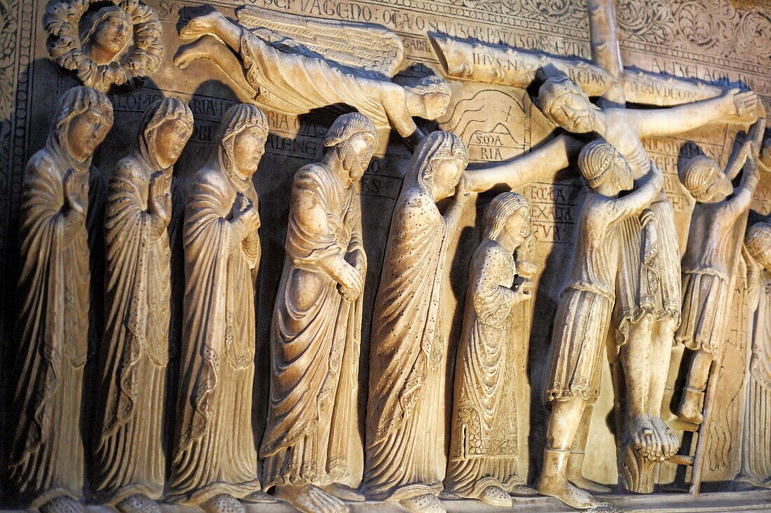 Deposition 1178, by Benedetto Antelami, cathedral Duomo, Parma, Emilia-Romagna, Italy