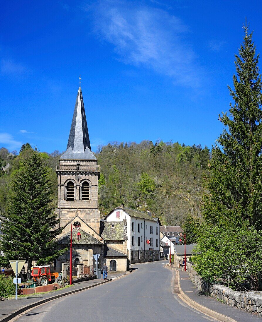 Church, Chambon-sur-Lac, Auvergne, France