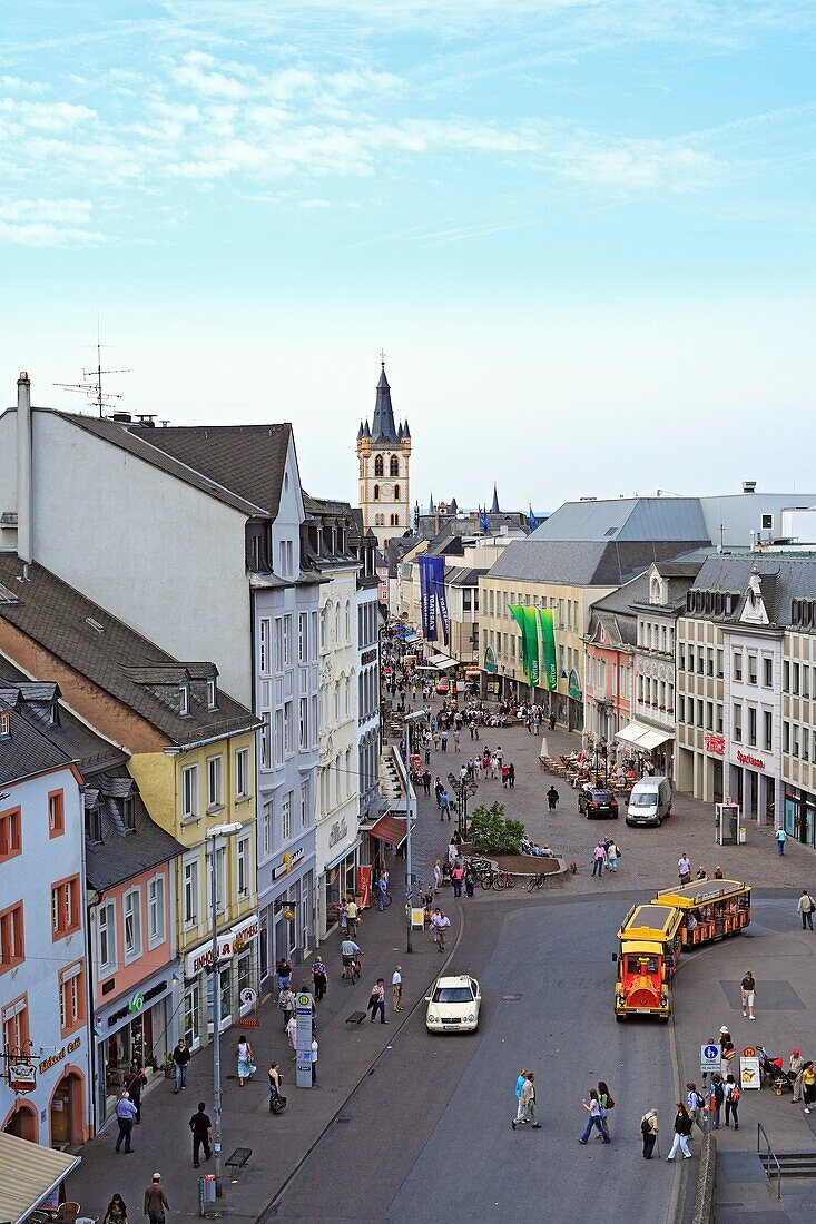 View of Trier from Porta Nigra, Trier, Rhineland-Palatinate, Germany
