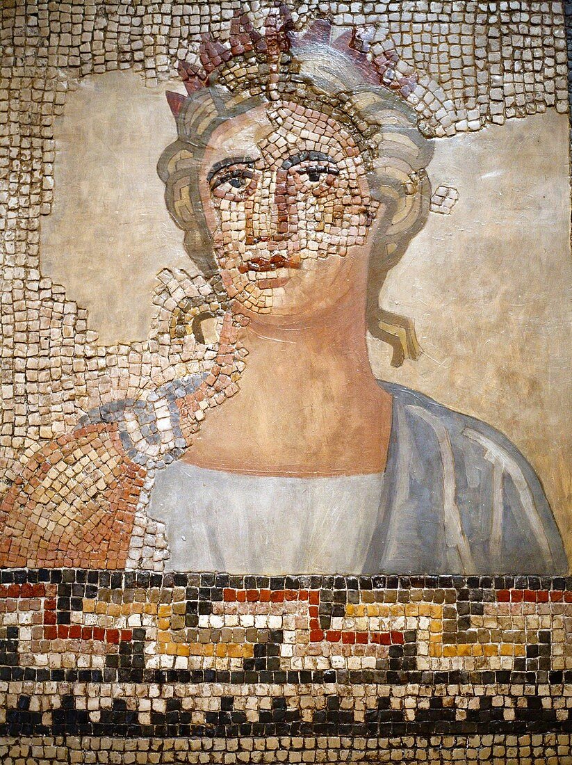 Roman mosaics in Rheinisches Landesmuseum, Trier, Rhineland-Palatinate, Germany
