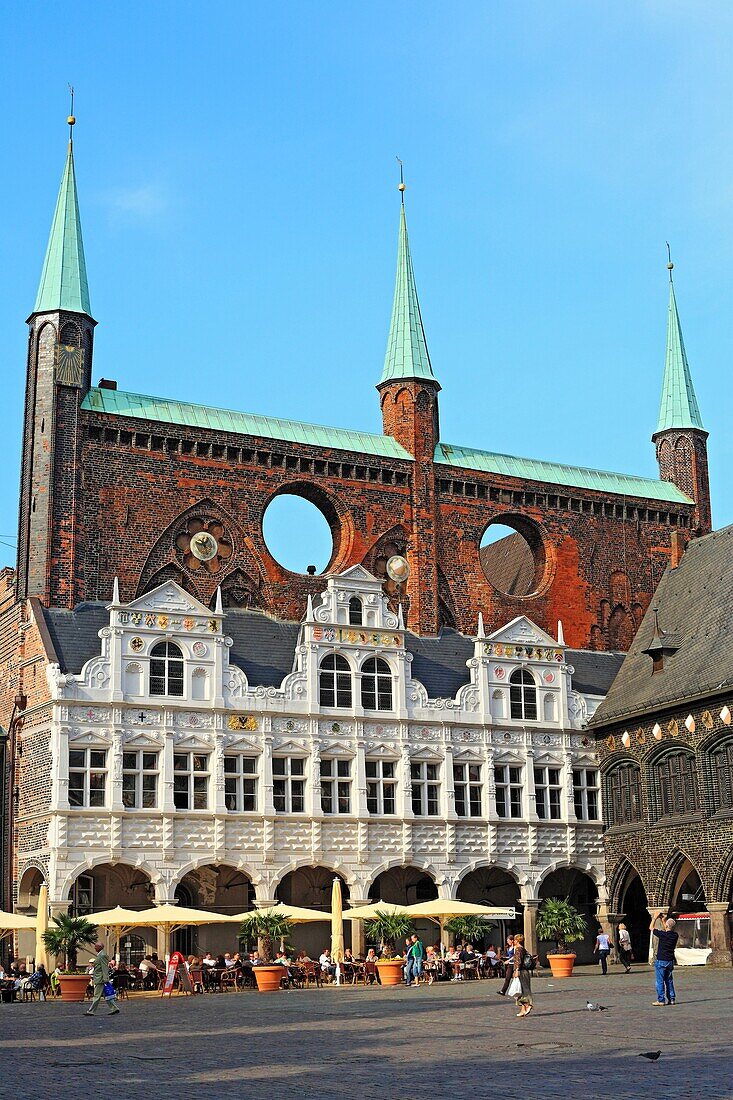 Town Hall, Lubeck, Schleswig-Holstein, Germany