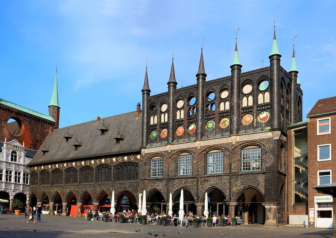 Town Hall, Lubeck, Schleswig-Holstein, Germany