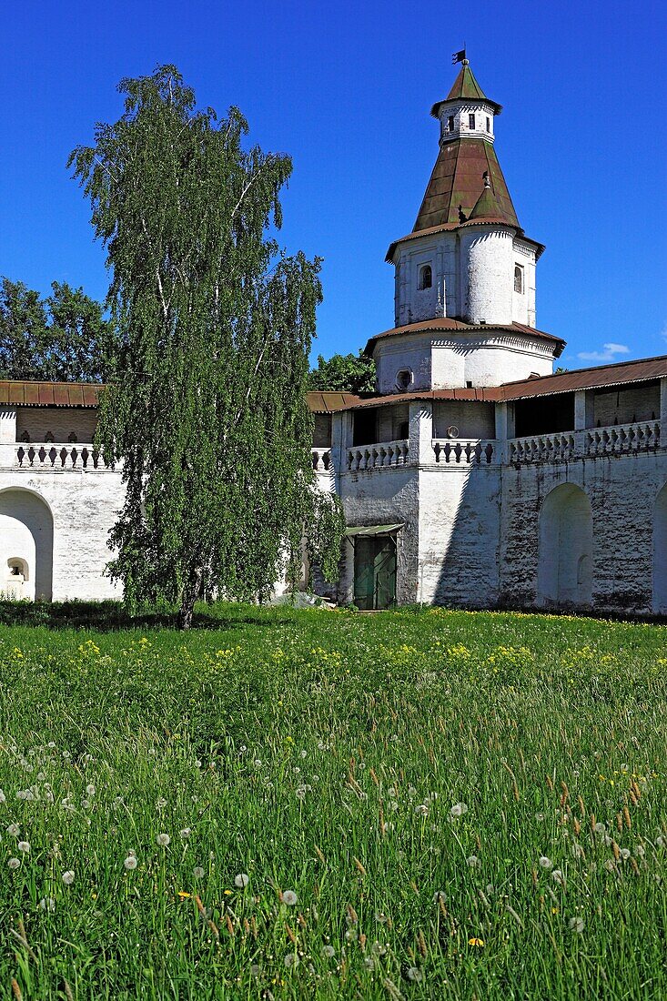 Tower of fortress of the New Jerusalem monastery 17th century, Istra, Moscow region, Russia