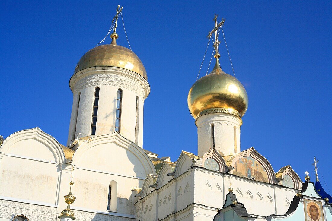 Trinity Cathedral 1422-1423, Trinity Lavra of St Sergius, Sergiyev Posad, Moscow region, Russia