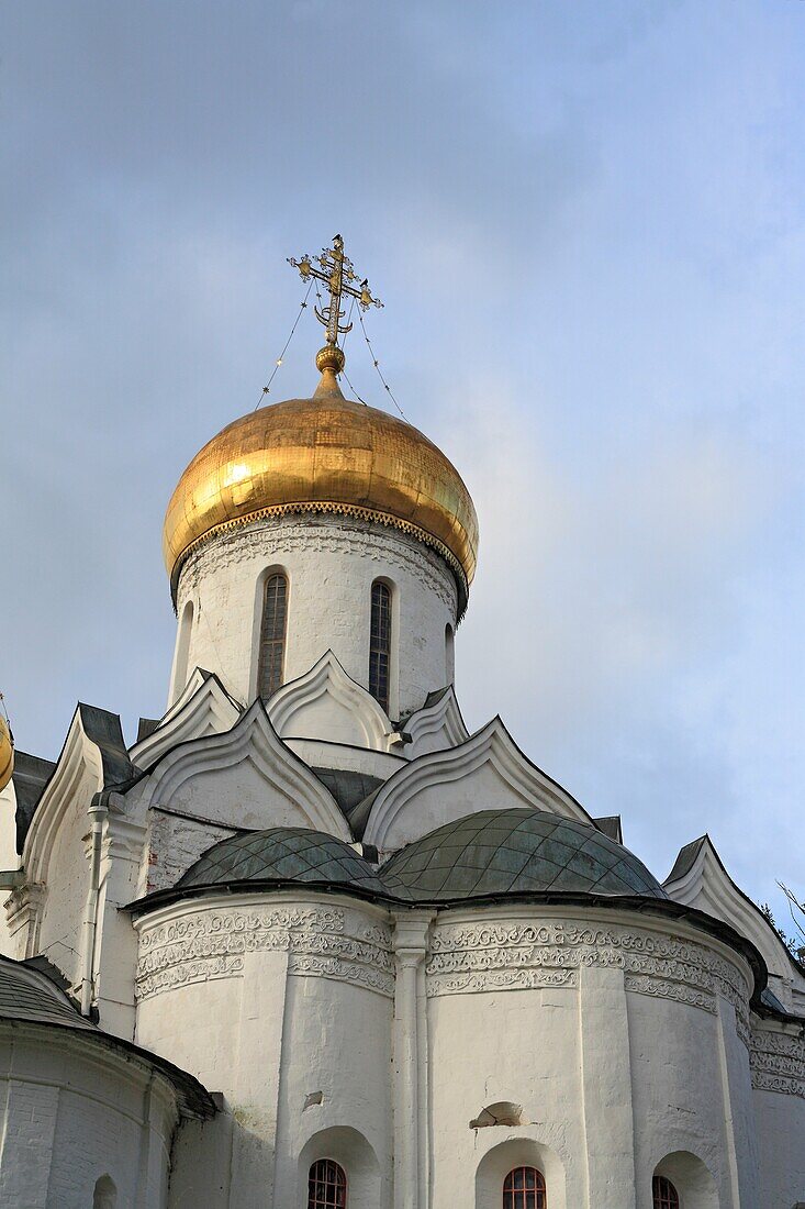 Church of Nativity of Our Lady 1405 in Savino Storozhevsky monastery, Zvenigorod, Golden Ring, Moscow region, Russia
