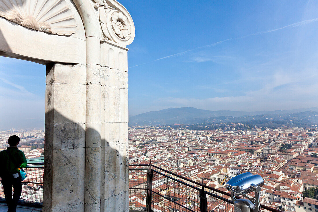 View over Florence from the Cathedral Santa Maria del Fiore, Florence, Italy