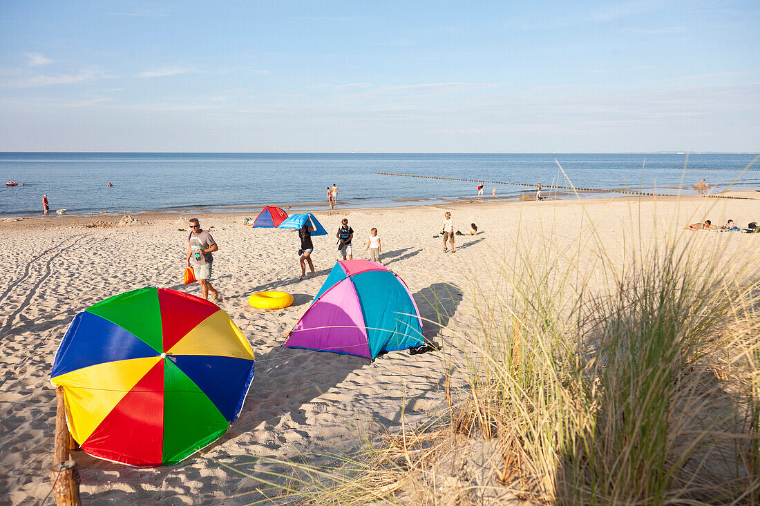 Baltic sea beach, Langer Berg, Usedom island, Mecklenburg-Western Pomerania, Germany