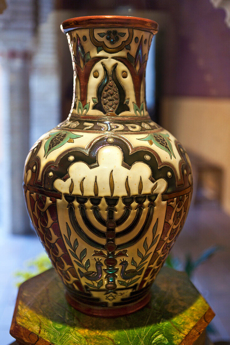 Artifact, Casa de Sefarad (Jewish museum in a former Jewish Synagogue), Old quarter, Cordoba, Spain