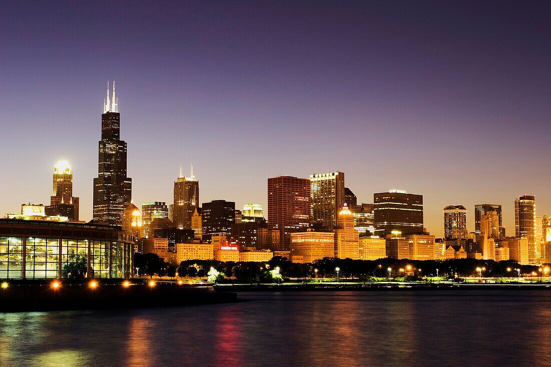 Chicago Skyline at twilight
