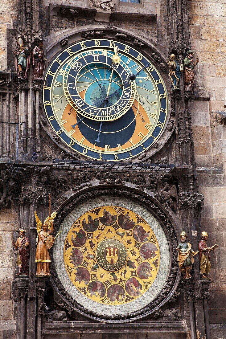 The Astronomical clock or Prague Orloj, Prague Czech Republic 2010