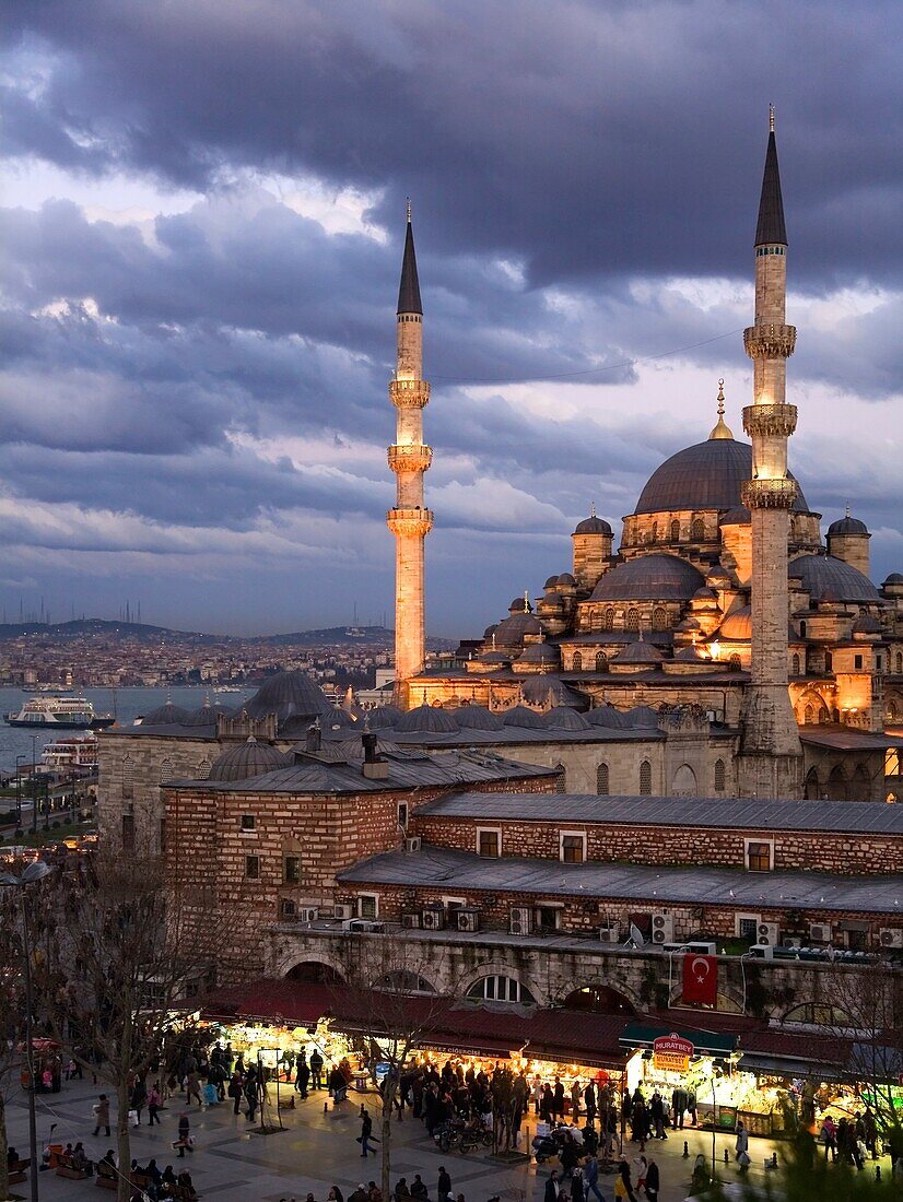 The Yeni Mosque, New Mosque or Mosque of the Valide Sultan Turkish: Yeni Camii Istanbul Turkey