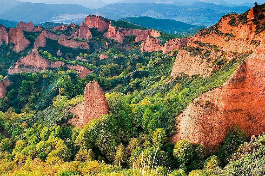 Las Medulas Cultural Park UNESCO World Heritage Site El Bierzo region Leon Castile and Leon Spain, Europe