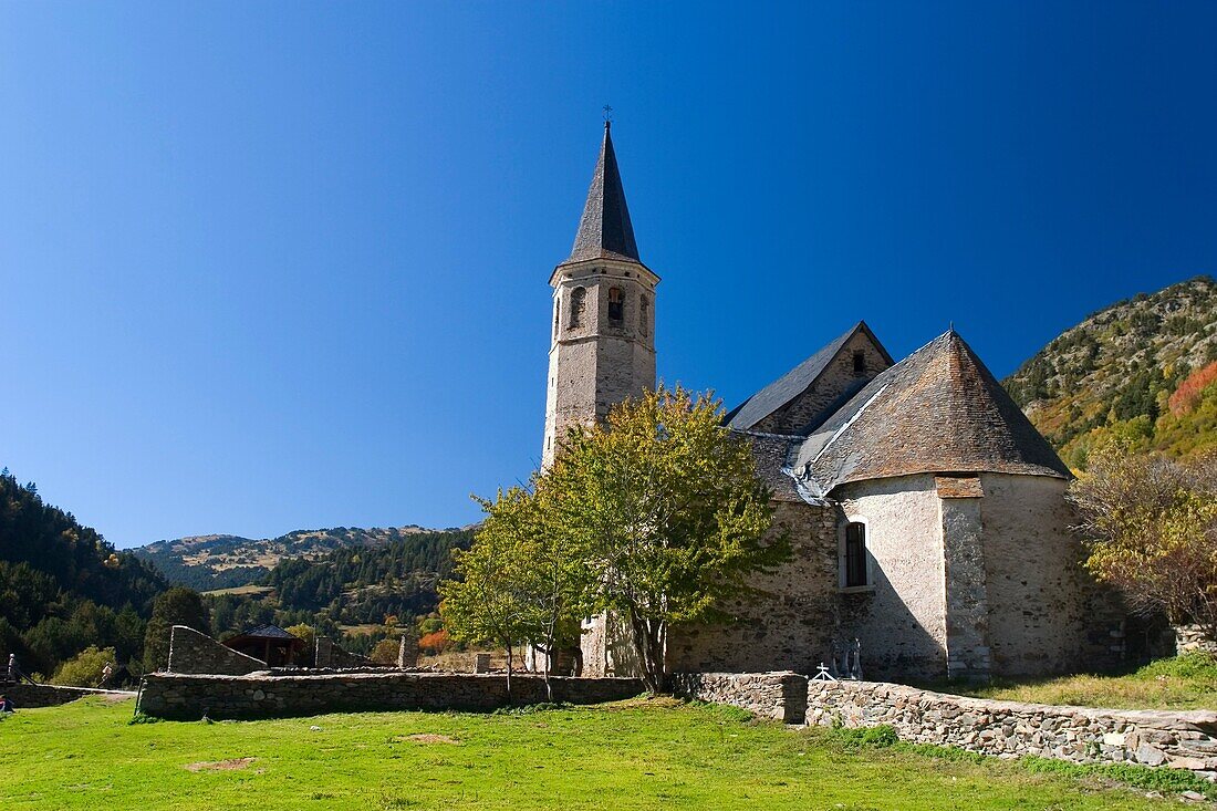 Montgarri Sanctuary Aran Valley Pyrenees mountain range Lerida province Catalonia, Spain, Europe