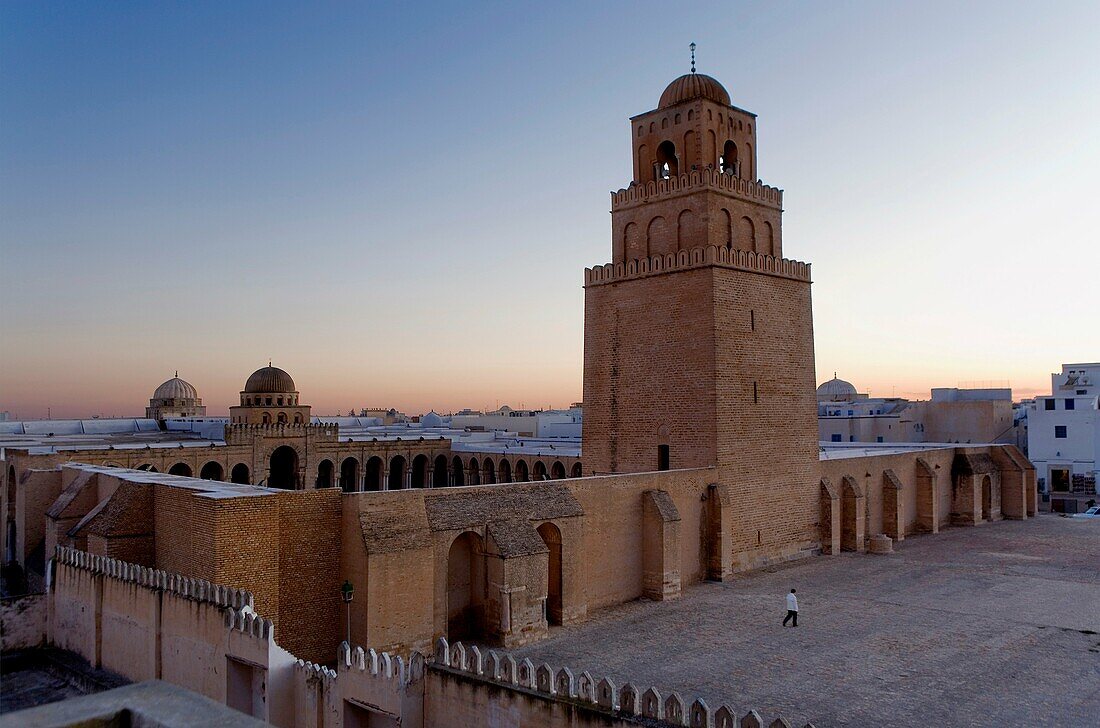 Tunez: Kairouan The Great Mosque Mosquee founded by Sidi Uqba in the VIth century is the most ancient place of prayer in North Africa
