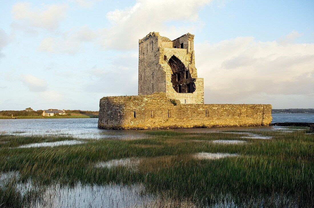 15thC Carrigafoyle Castle near Ballylongford, Co Kerry, Ireland On south shore of River Shannon estuary