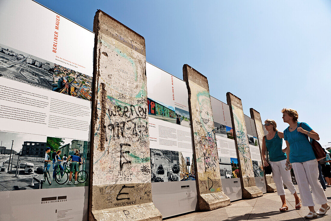 Ausstellung zur Berliner Mauer, Potsdamer Platz, Berlin, Deutschland