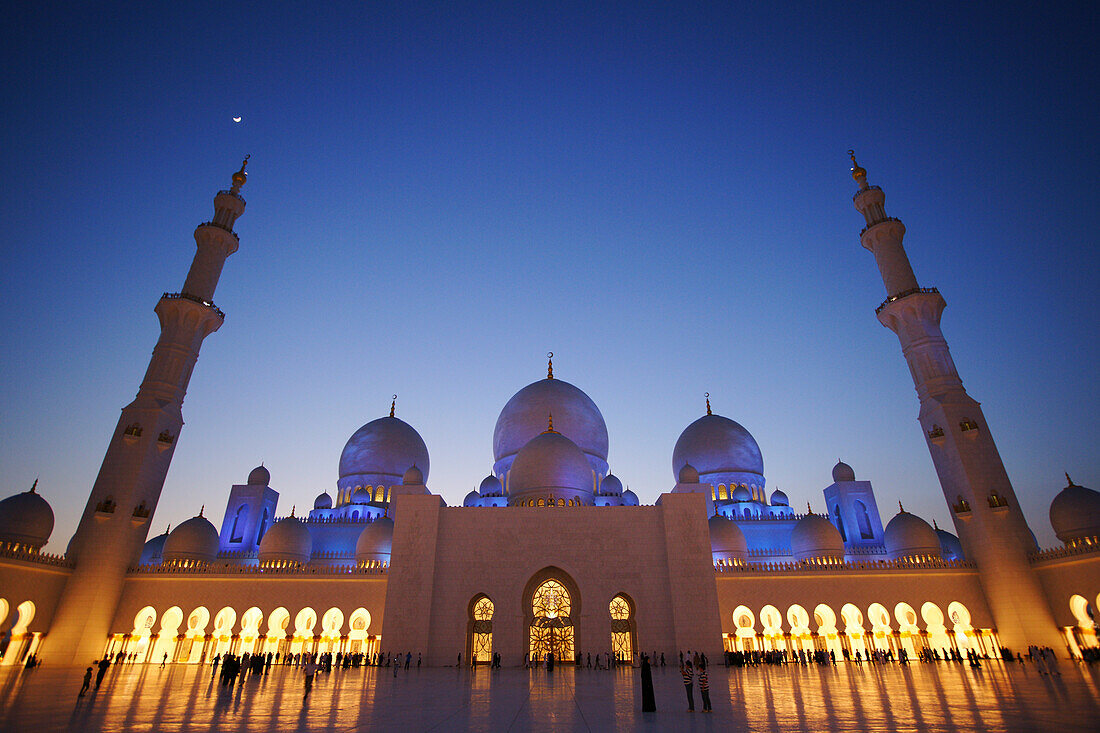 Sheikh Zayed Moschee, Abu Dhabi, Vereinigte Arabische Emirate, VAE