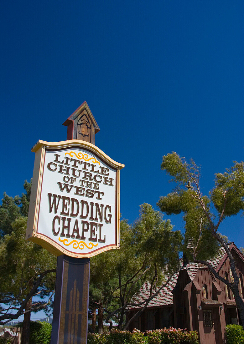Wedding Chapel sign, Las Vegas, Nevada, USA