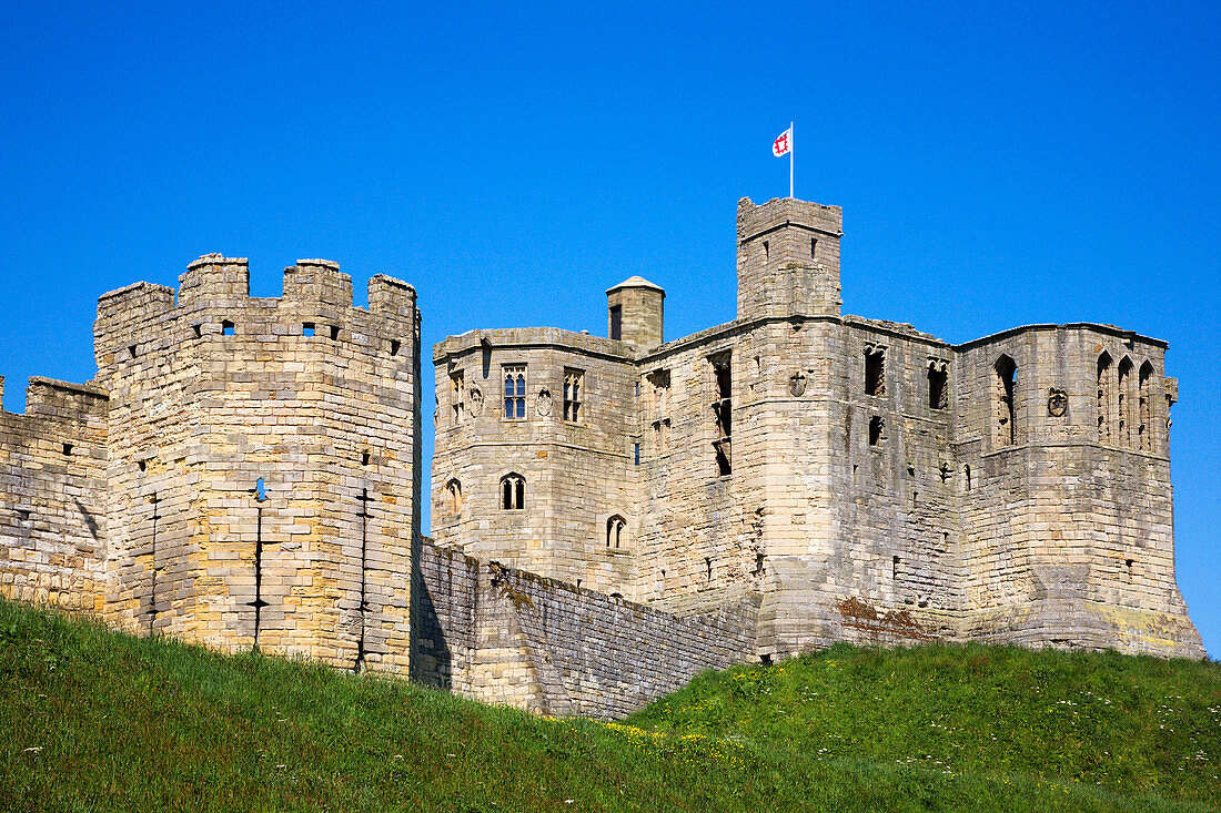 Warkworth Castle, Warkworth, Northumberland, UK - England